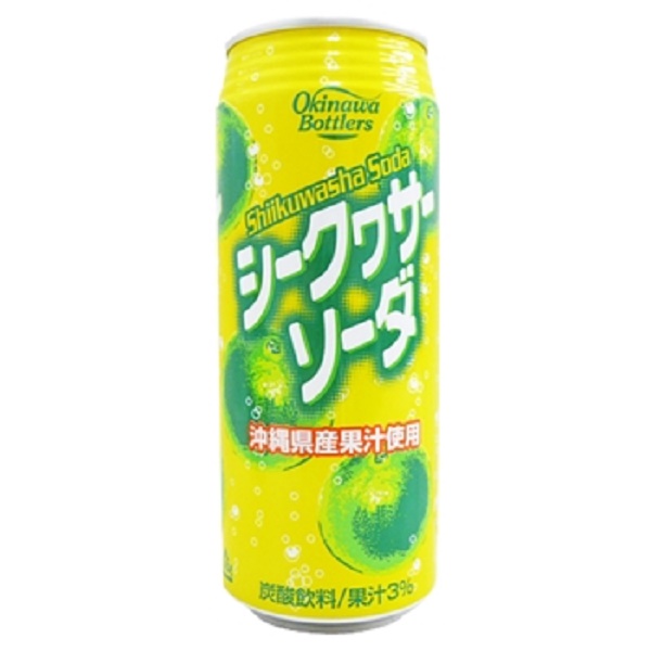 ケース販売】沖縄ボトラーズ シークヮーサーソーダ 500ml×24本 | 沖縄