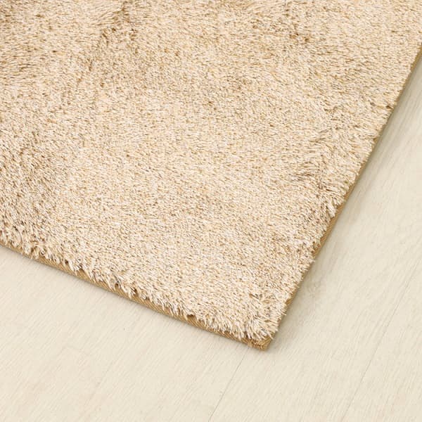 トップバリュ HOME COORDY ふんわり 洗える シャギーラグ 185×185cm (2