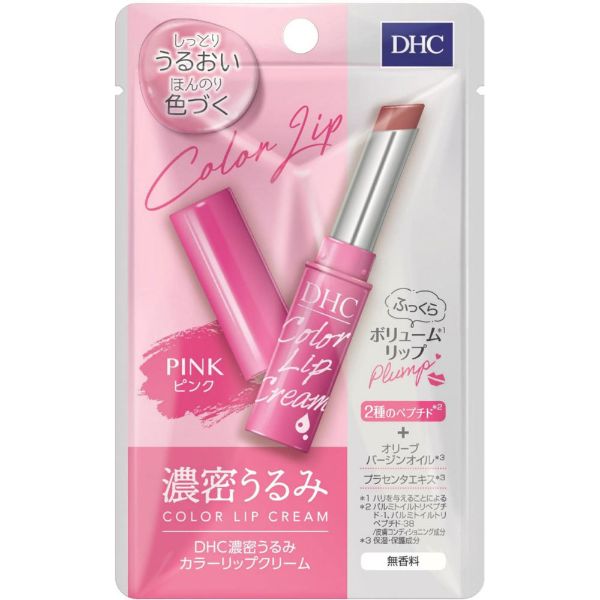 ディーエイチシー DHC 濃密うるみカラーリップクリーム ピンク 1.5g