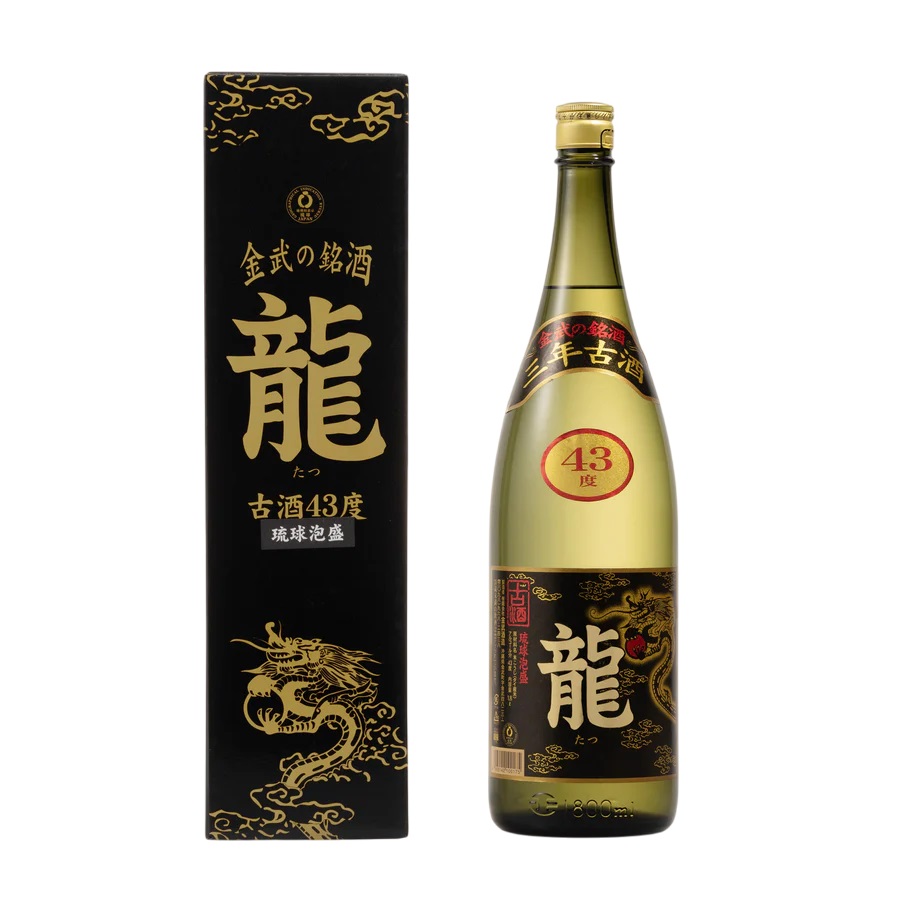 泡盛　龍　1800ml 43度 金武 龍古酒43度 1800ml ビン