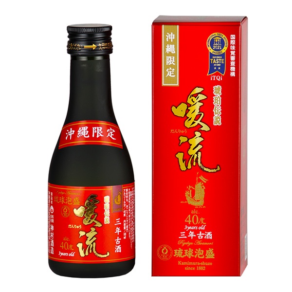 神村 暖流琥珀伝説3年古酒40度 180ml ビン | 沖縄のお