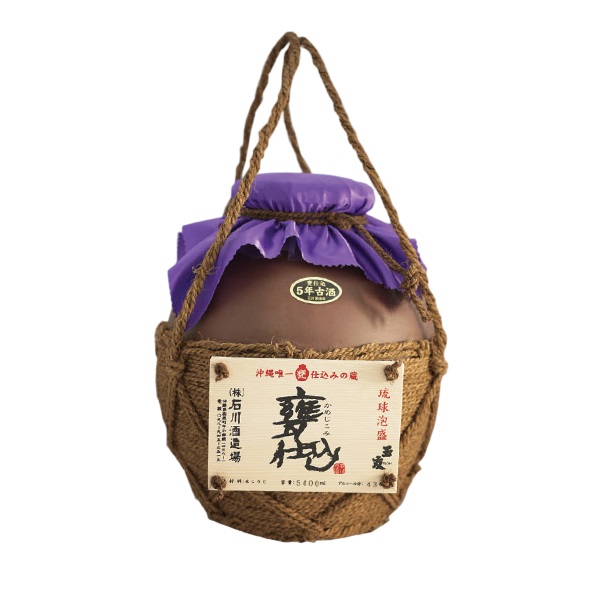 玉友 甕仕込 五年古酒 縄巻一升壺 43度,1800ml / 石川酒造場