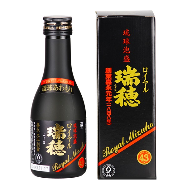 瑞穂 ロイヤル43度 180ml ビン | 沖縄のお土産・特産品通販