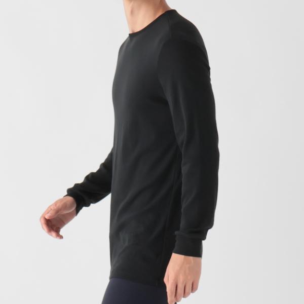 トップバリュ PEACE FIT WARM コットン100% 9分袖クルーネックシャツ