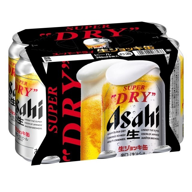 アサヒ スーパードライ 生ジョッキ缶 340ml×6缶 | イオン九州のネット