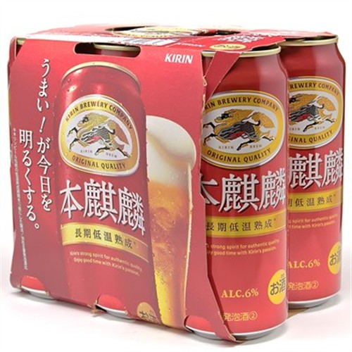 本麒麟 500ml缶 6缶パック×4✖️2ケース キリンビール 本麒麟 500ml×6缶【パック】 | イオンフード