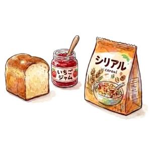 パン・ジャム・シリアル・生菓子