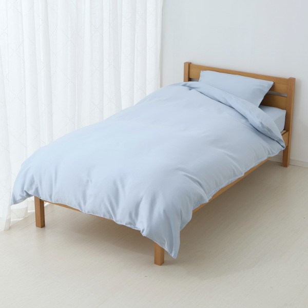 トップバリュ HOME COORDY 掛ふとんカバー シングルロング(ブルー)