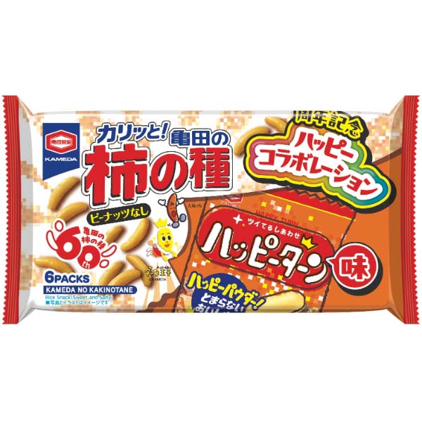 亀田製菓 亀田の柿の種ハッピーターン味 6袋入 | イオン九州のネット