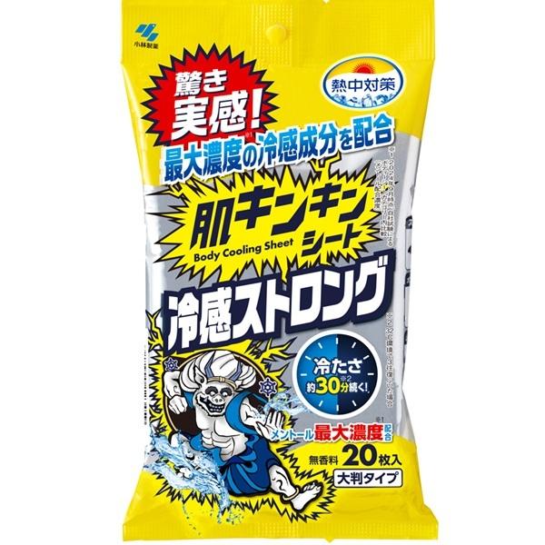 小林製薬 熱中対策 肌キンキンシート 冷感ストロング 20枚入 | イオン