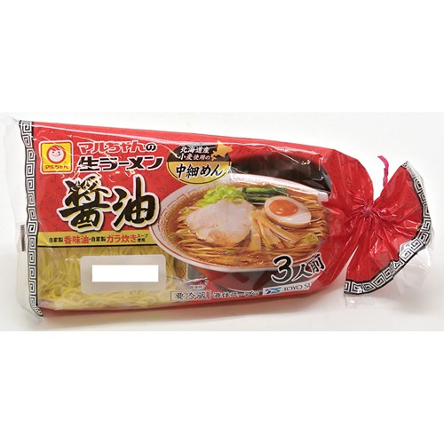 東洋水産 マルちゃん 生ラーメン醤油 110gx3人前 | イオンフード