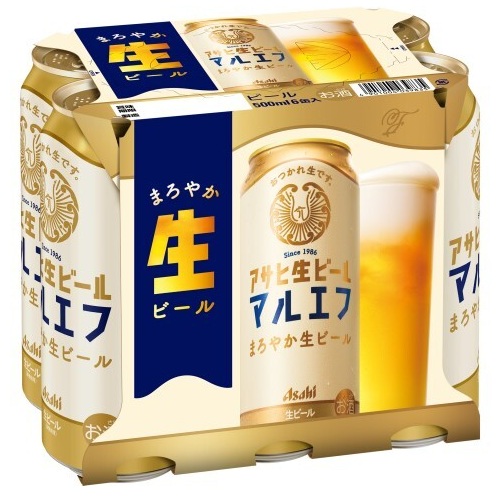アサヒ アサヒ生ビール（マルエフ）500ml×6缶 | イオン九州のネット